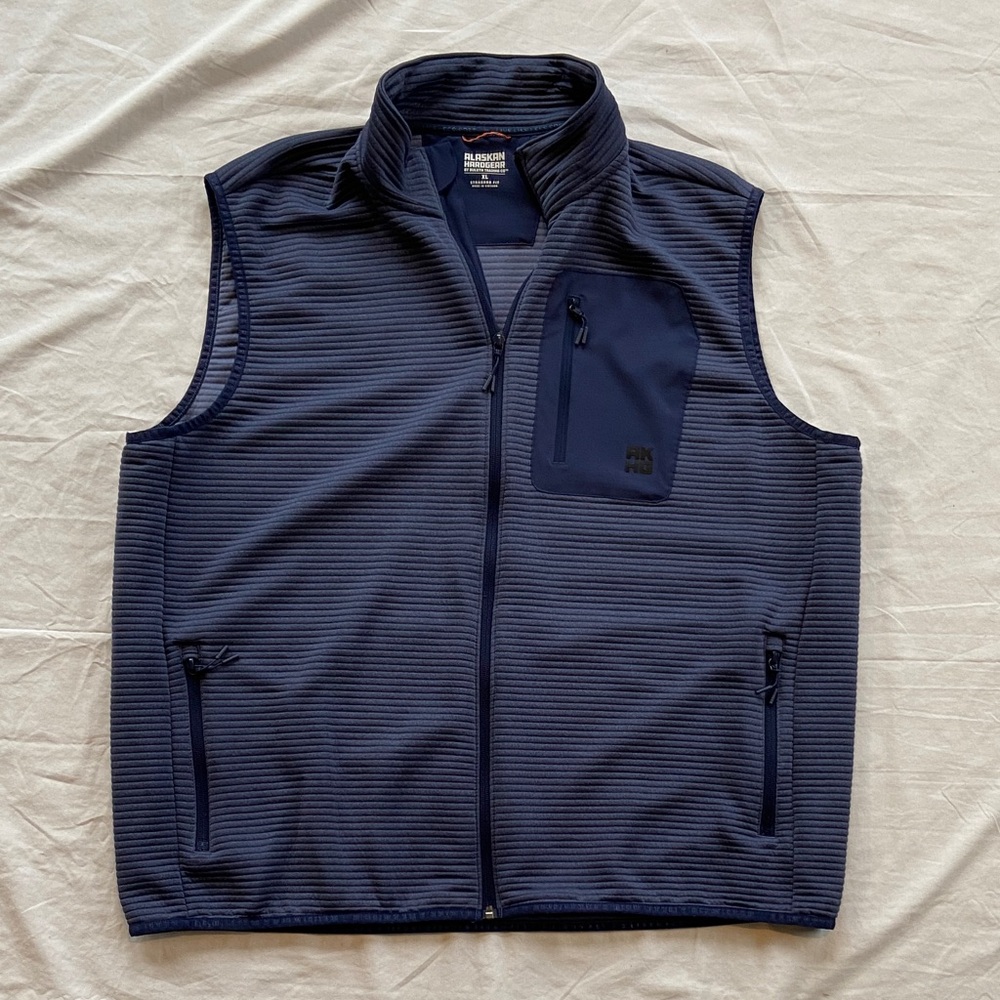 Duluth Trading Co AKHG Alsakan Hardgear Blackburn Vest Navy Blue Mens XL